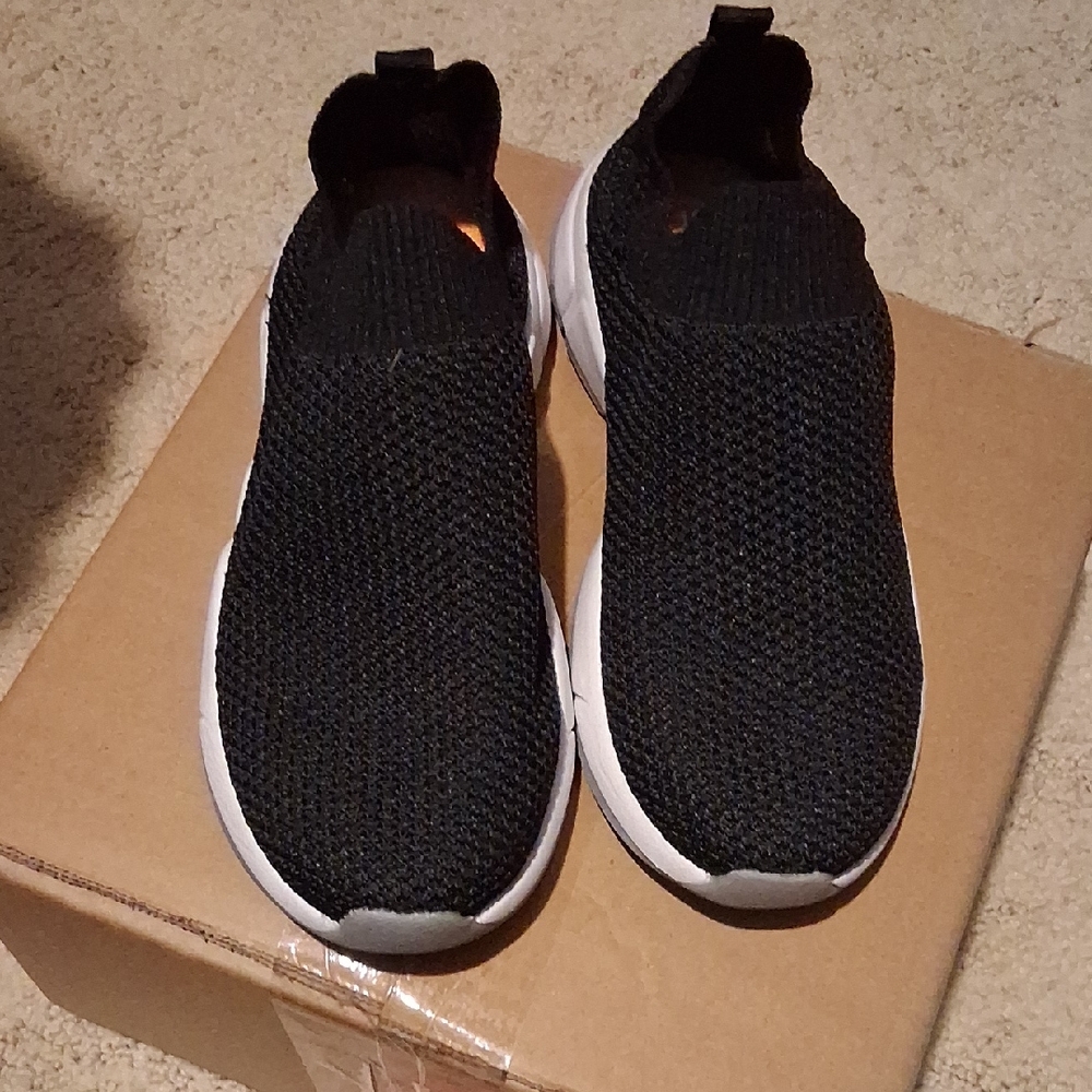 Cat & Jack Black Knit Slip-On Kids Sneakers